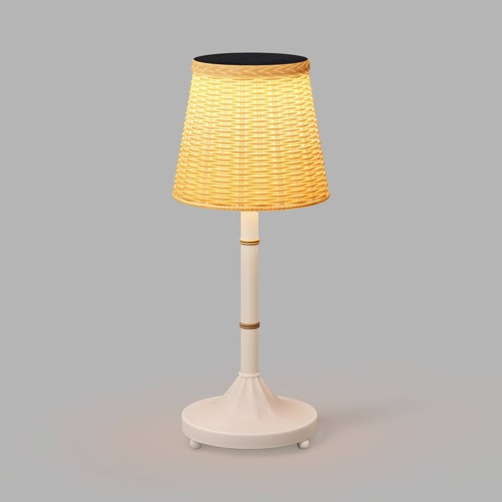 Rechargeable Woven LED Table Lamp White - Threshold Studio McGee, Target